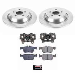 Power Stop KCOE7144B Rear Autospecialty 1-Click OE Replacement Pad And Rotor Kit With Caliper for 2022-2023 Ford Edge SE, SEL, ST-Line, Titanium product image