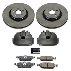Power Stop KCOE7147 Autospecialty 1-Click OE Replacement Front Brake Kit With Calipers for 2014-2018 Ford Focus ST product image