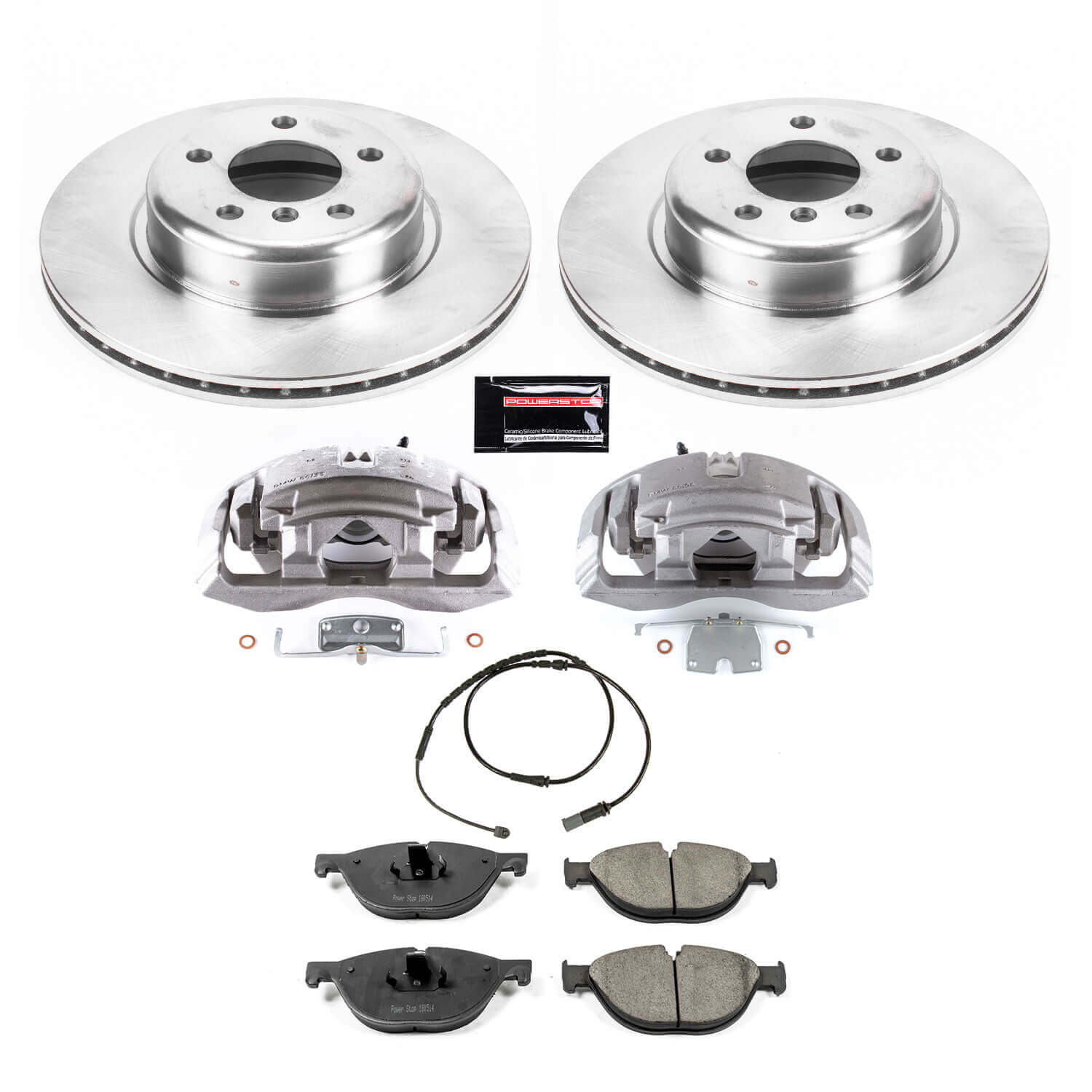 Power Stop KCOE7162 Front Autospecialty 1-Click OE Replacement Pad And Rotor Kit With Calipers for 2012-2013 BMW 528I product image