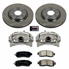 Power Stop KCOE7215 Autospecialty 1-Click OE Replacement Front Brake Kit With Calipers for 2014-2017 Nissan Leaf product image