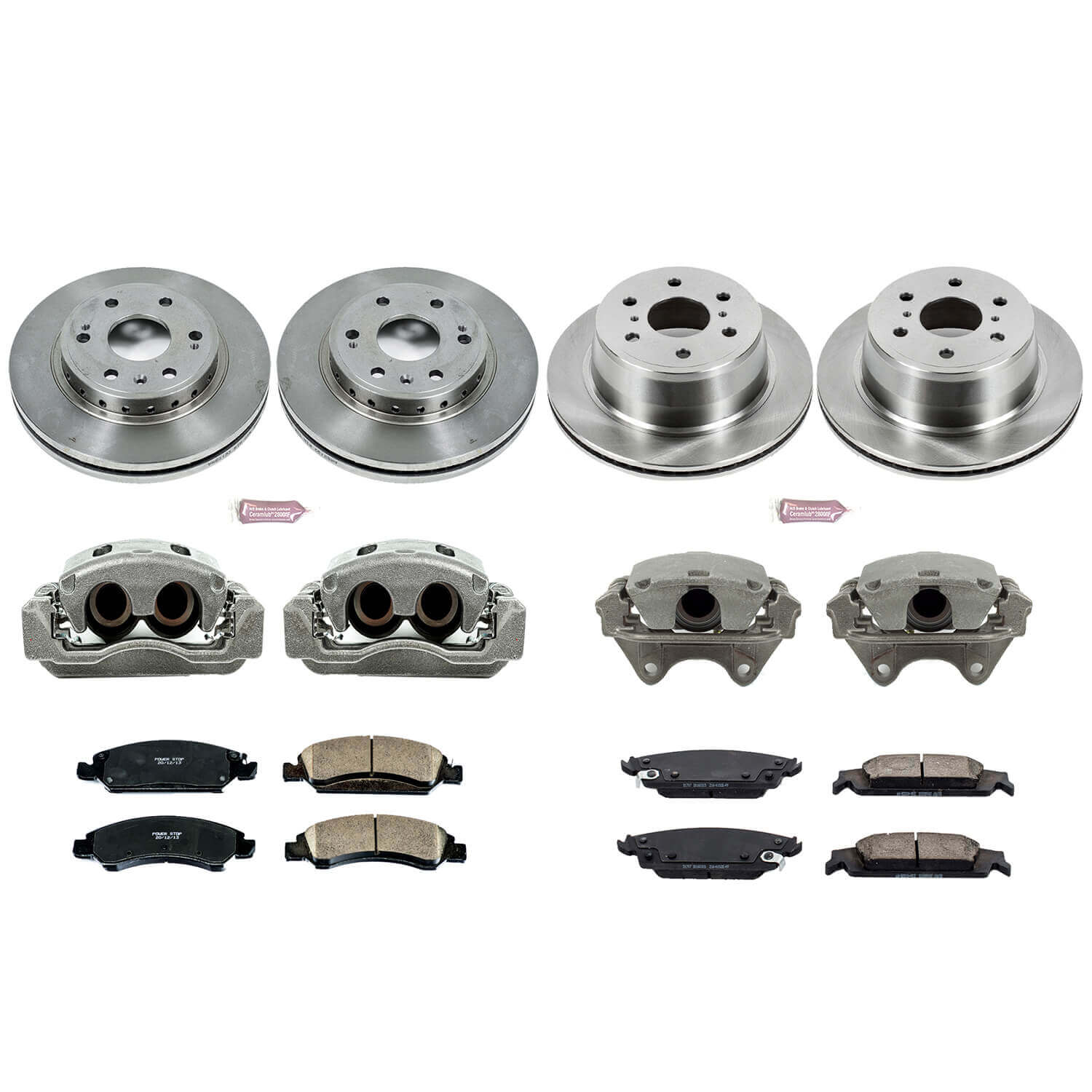 Power Stop KCOE7225 Autospecialty 1-Click Daily Driver Front And Rear Brake Kit for 2015-2020 Chevrolet Tahoe Ppv, Ssv product image