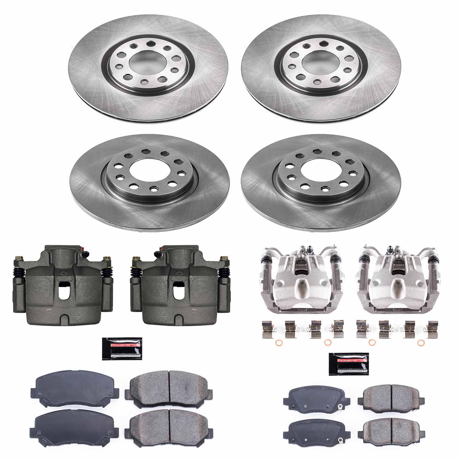 Power Stop KCOE7288 Autospecialty 1-Click OE Replacement Pad And Rotor Kit With Calipers for 2015-2017 Chrysler 200 product image