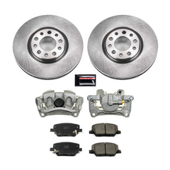 Power Stop KCOE7299 Front Autospecialty 1-Click OE Replacement Pad And Rotor Kit With Calipers for 2016-2018 Fiat 500X product image