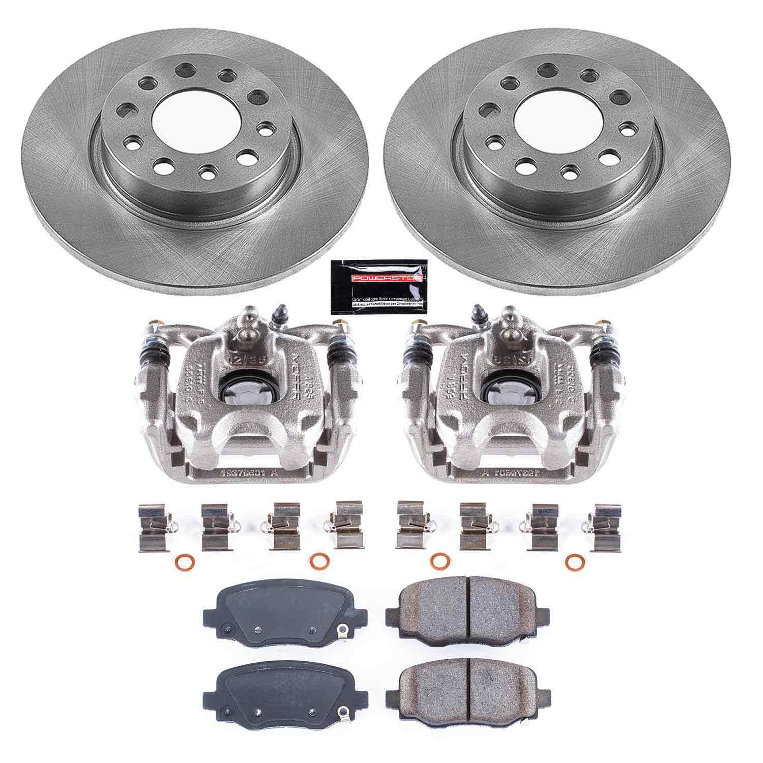 Power Stop KCOE7301 Autospecialty 1-Click OE Replacement Pad And Rotor Kit With Calipers for 2016-2020 Fiat 500X product image