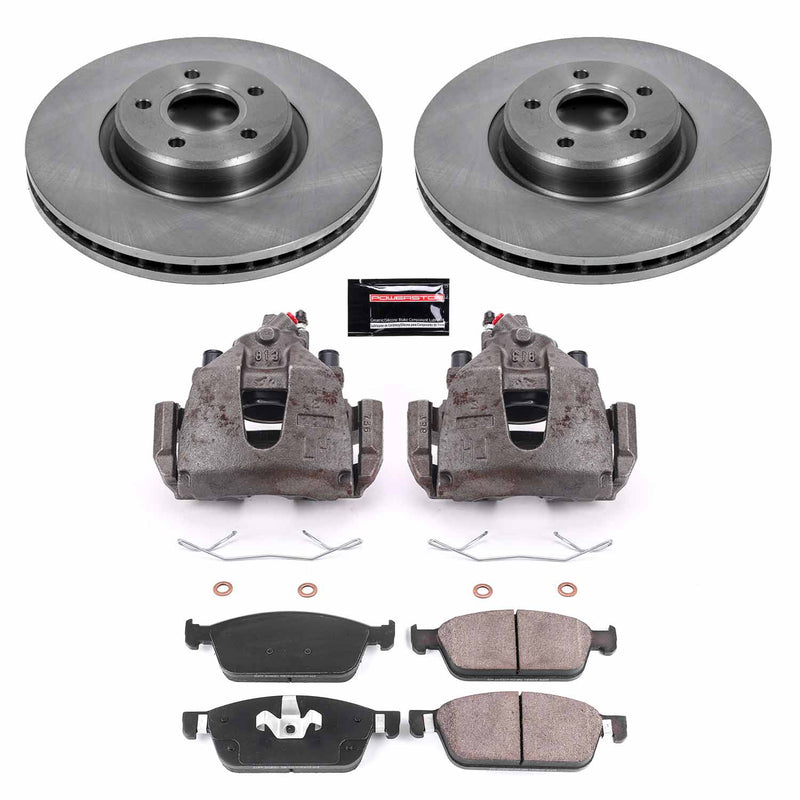 Power Stop KCOE7338 Autospecialty 1-Click OE Replacement Front Brake Kit With Calipers for 2017-2019 Ford Escape All Wheel Drive product image