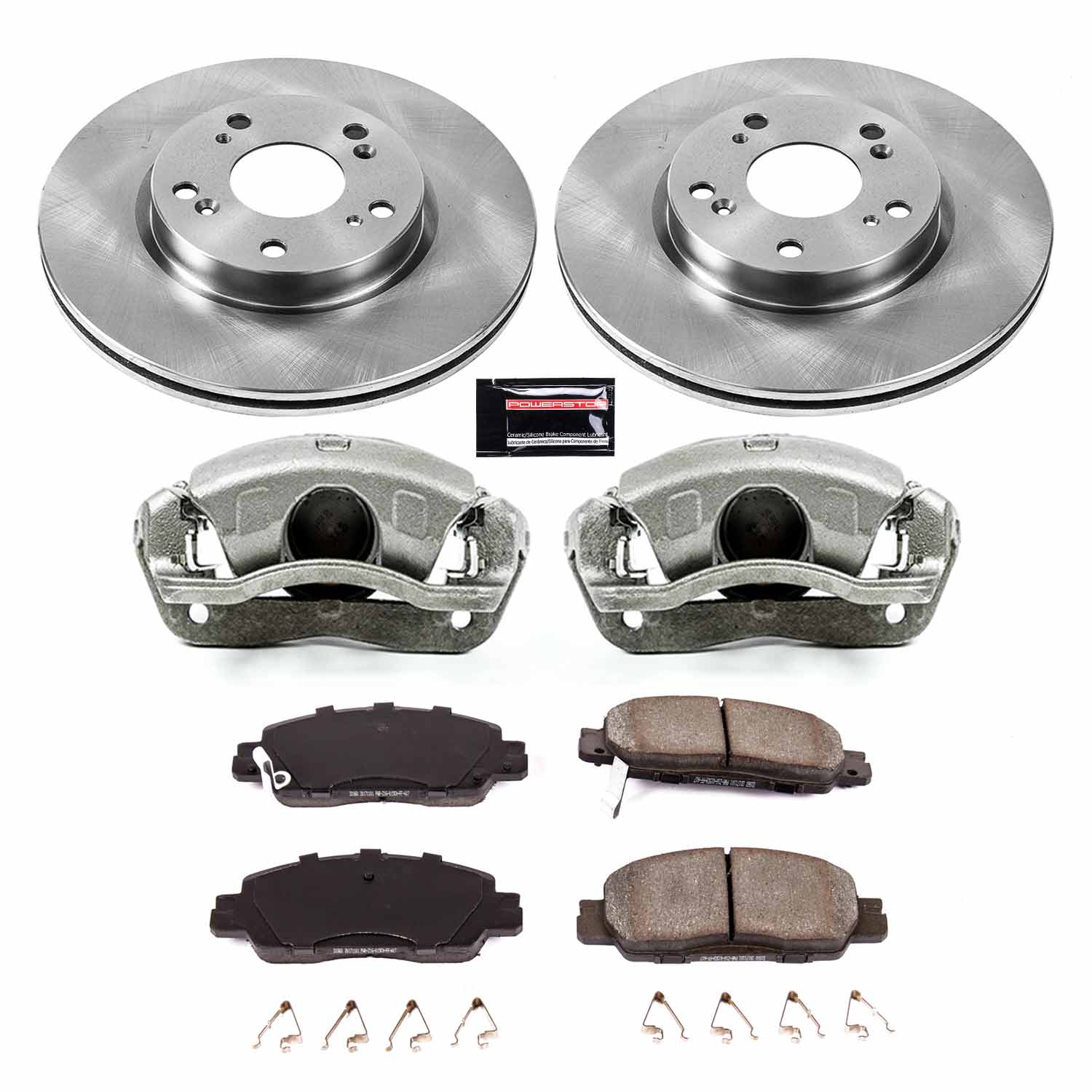 Power Stop KCOE7345 Autospecialty 1-Click OE Replacement Front Brake Kit With Calipers for 2016-2017 Honda Accord LX-S product image