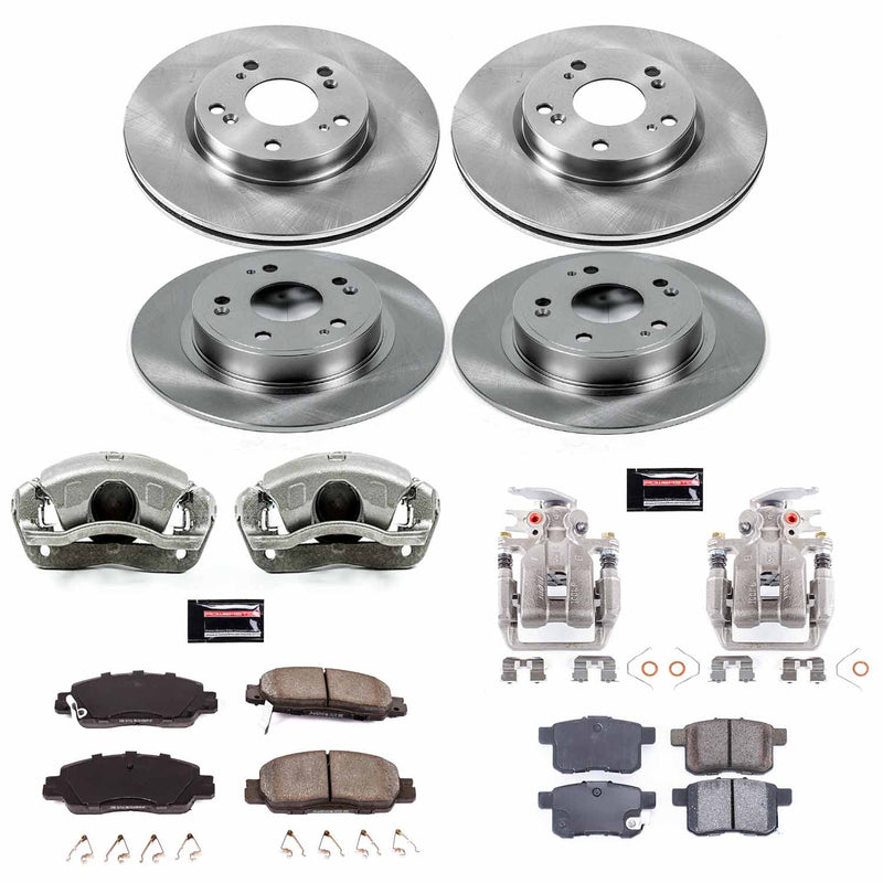 Power Stop KCOE7346 Autospecialty 1-Click OE Replacement Pad And Rotor Kit With Calipers for 2016-2017 Honda Accord LX-S product image