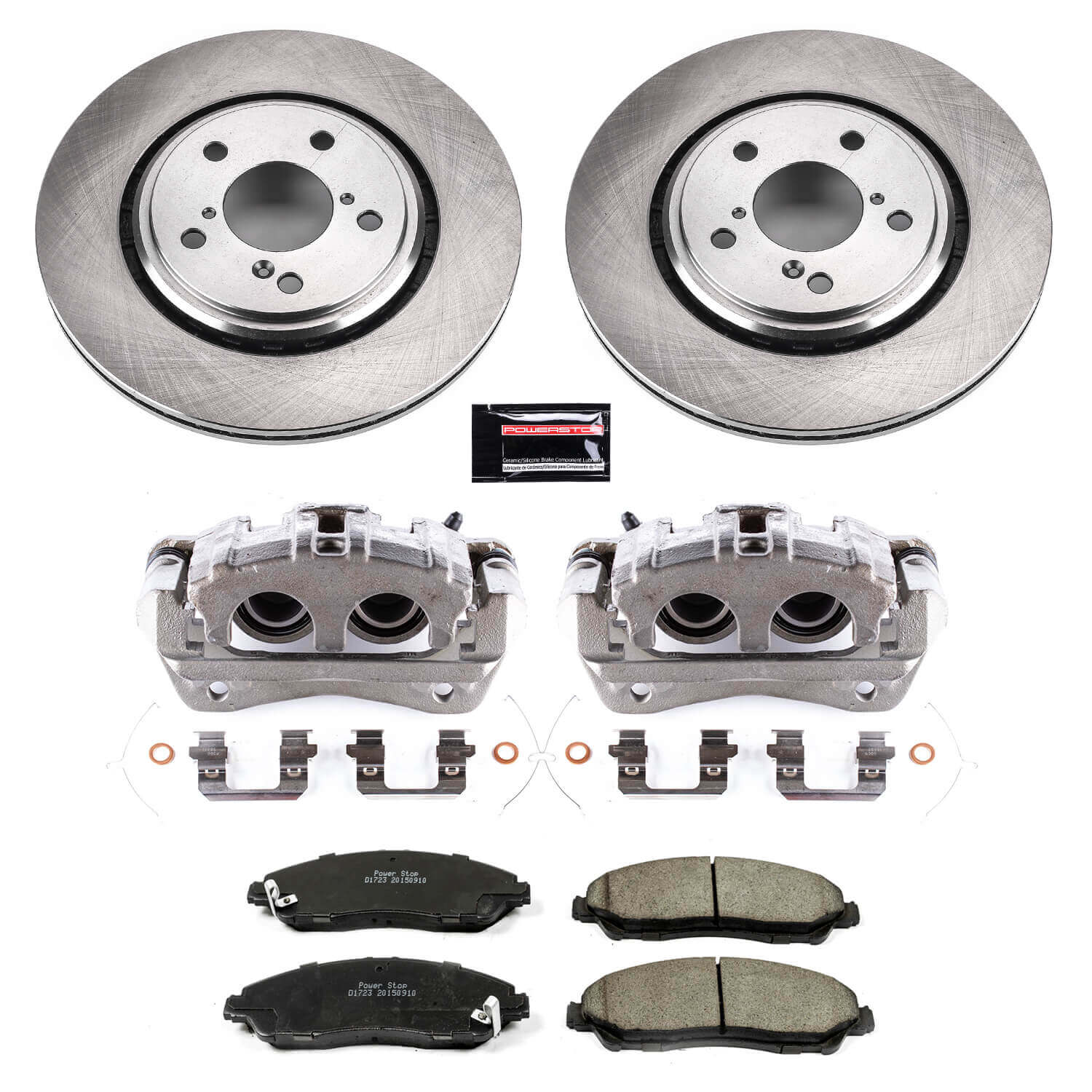 Power Stop KCOE7352 Autospecialty 1-Click OE Replacement Pad And Rotor Kit With Calipers for 2017-2019 Acura MDX Base, Sh-AWD product image