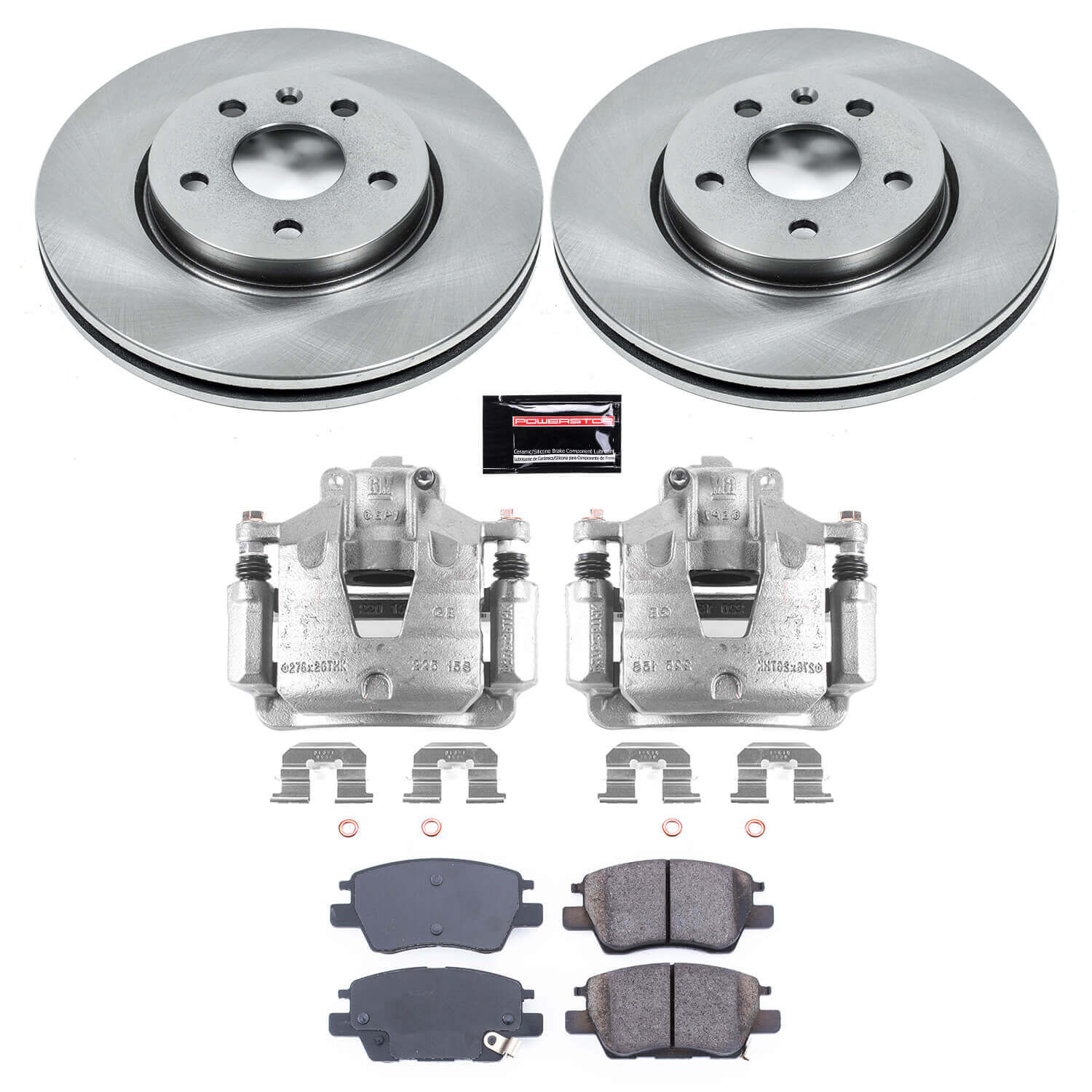 Power Stop KCOE7399 Autospecialty 1-Click OE Replacement Front Brake Kit With Calipers for 2017-2019 Chevrolet Bolt EV product image