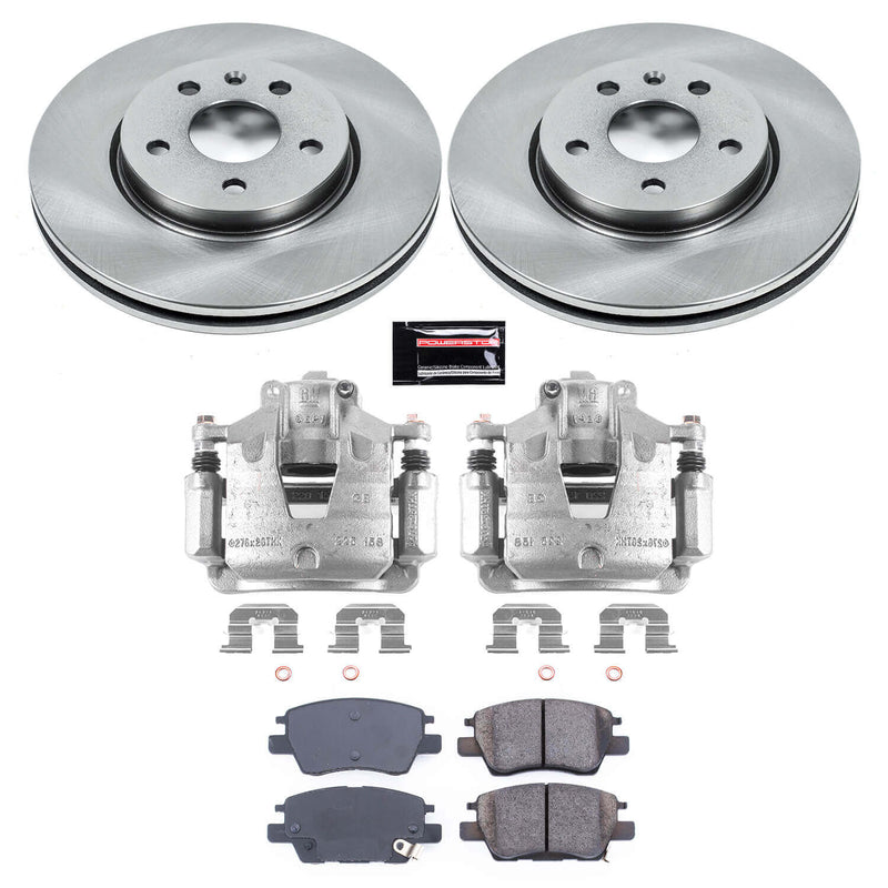 Power Stop KCOE7399 Autospecialty 1-Click OE Replacement Front Brake Kit With Calipers for 2017-2019 Chevrolet Bolt EV product image