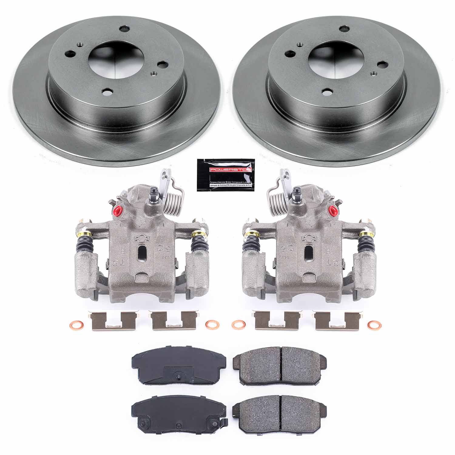 Power Stop KCOE741 Autospecialty 1-Click OE Replacement Rear Brake Kit With Calipers for 2001-2002 Infiniti G20 product image