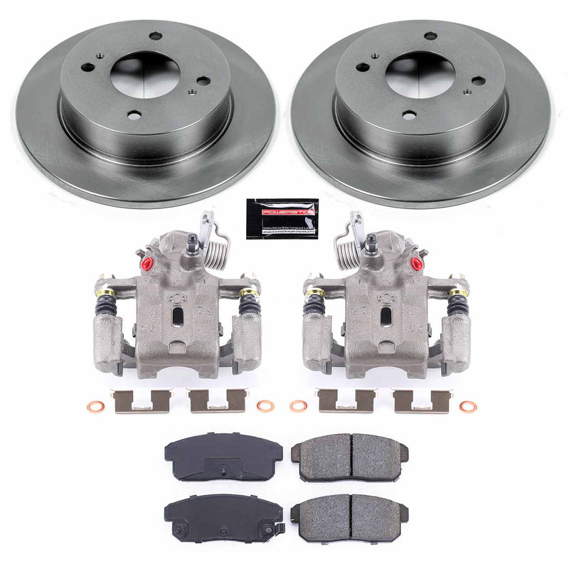 Power Stop KCOE741 Autospecialty 1-Click OE Replacement Rear Brake Kit With Calipers for 2001-2002 Infiniti G20 product image