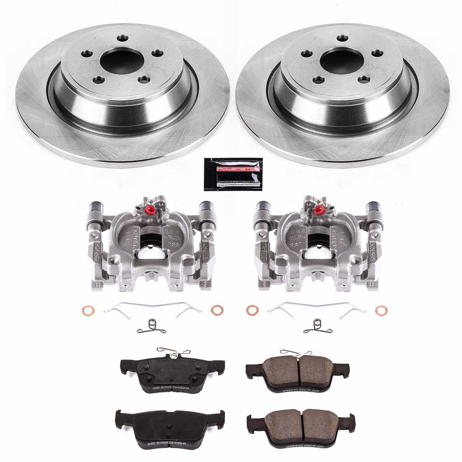 Power Stop KCOE7417 Autospecialty 1-Click OE Replacement Pad And Rotor Kit With Calipers for 2017-2019 Ford Fusion Sport product image