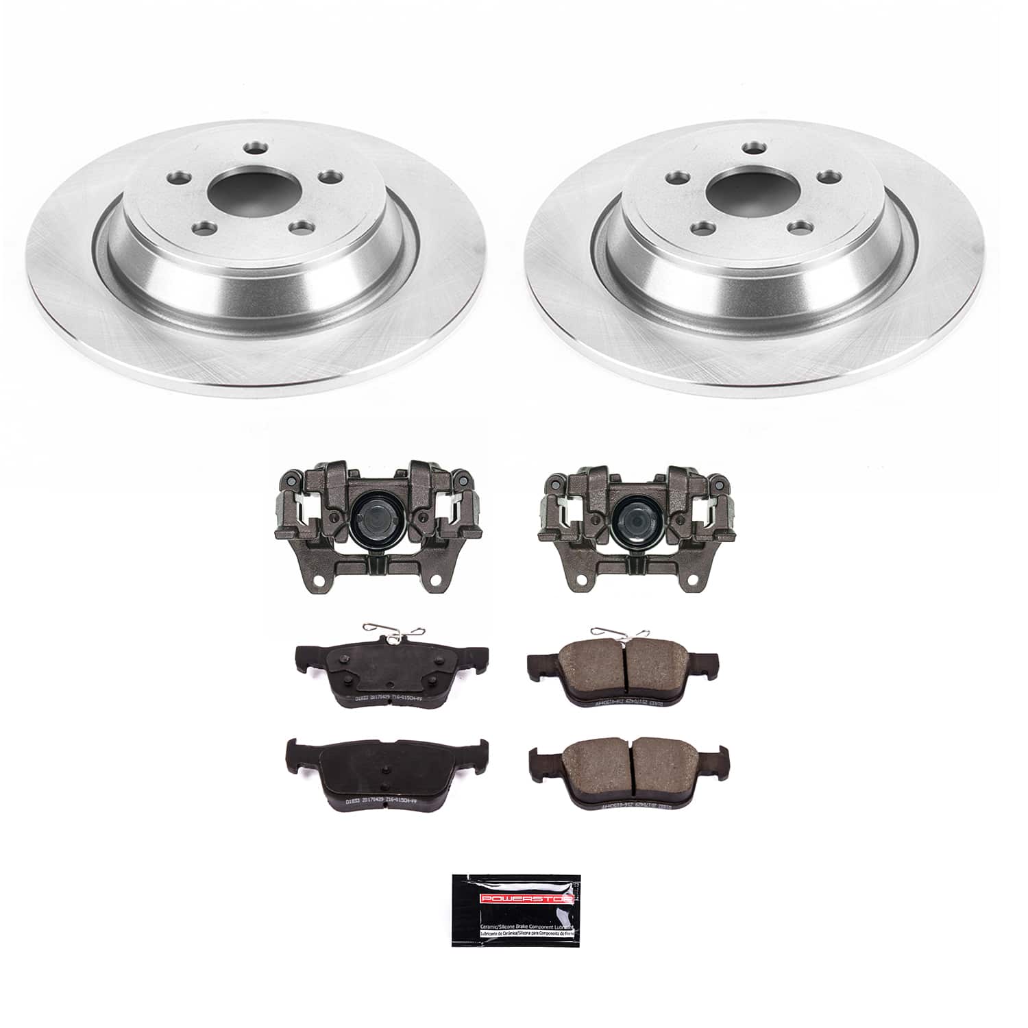 Power Stop KCOE7417A Rear Autospecialty 1-Click OE Replacement Pad And Rotor Kit With Caliper for 2015-2018 Ford Edge product image