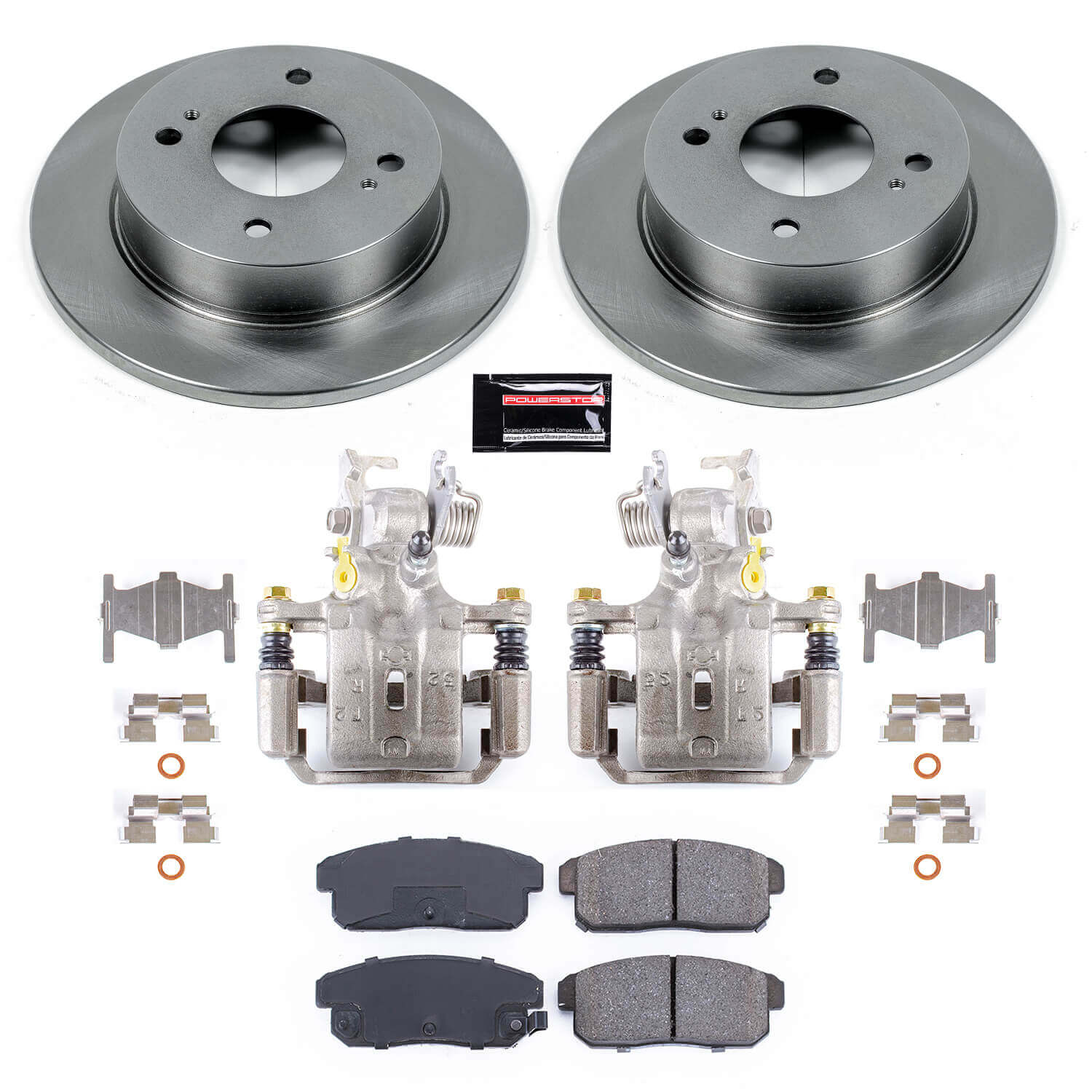 Power Stop KCOE741A Autospecialty 1-Click OE Replacement Pad And Rotor Kit With Calipers for 2002 Nissan Sentra Rear Disc product image