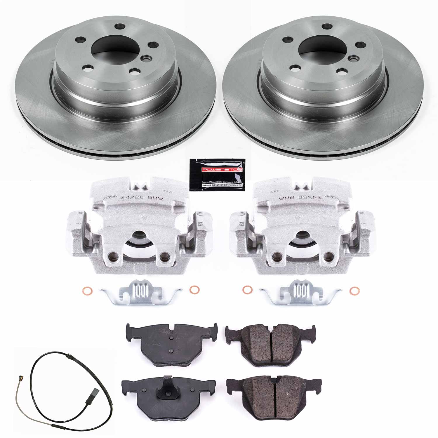 Power Stop KCOE7429 Autospecialty 1-Click OE Replacement Pad And Rotor Kit With Calipers for 2011-2013 BMW X5 XDRIVE35D, XDRIVE35I product image