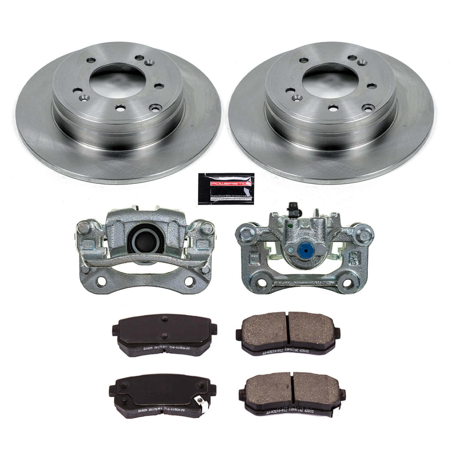 Power Stop KCOE7505 Rear Autospecialty 1-Click OE Replacement Pad And Rotor Kit With Calipers for 2016 Hyundai Sonata Eco, Hybrid, Hybrid Limited, Limited, Plug-In Hybrid, Plug-In Hybrid product image