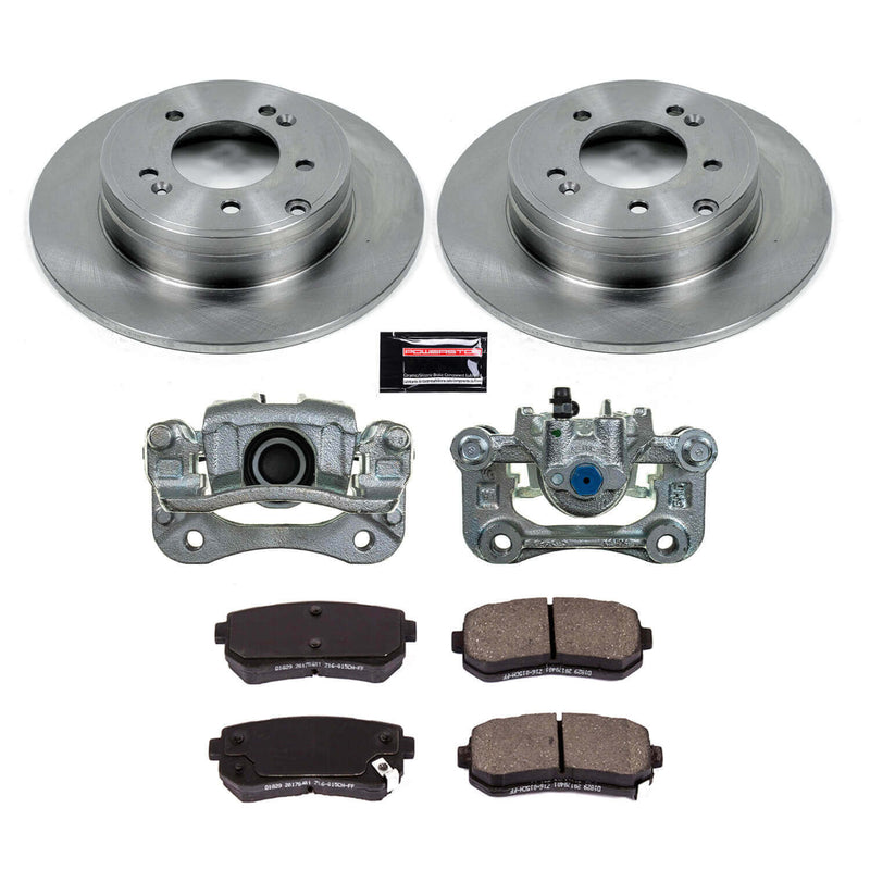 Power Stop KCOE7505 Rear Autospecialty 1-Click OE Replacement Pad And Rotor Kit With Calipers for 2016 Hyundai Sonata Eco, Hybrid, Hybrid Limited, Limited, Plug-In Hybrid, Plug-In Hybrid product image