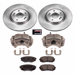 Power Stop KCOE7509 Front Autospecialty 1-Click OE Replacement Pad And Rotor Kit With Calipers for 2016-2018 Hyundai Sonata Limited, Limited 2.0T, Sport 2.0T product image