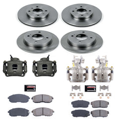 Power Stop KCOE751A Autospecialty 1-Click OE Replacement Pad And Rotor Kit With Calipers for 2002 Nissan Sentra Rear Disc product image