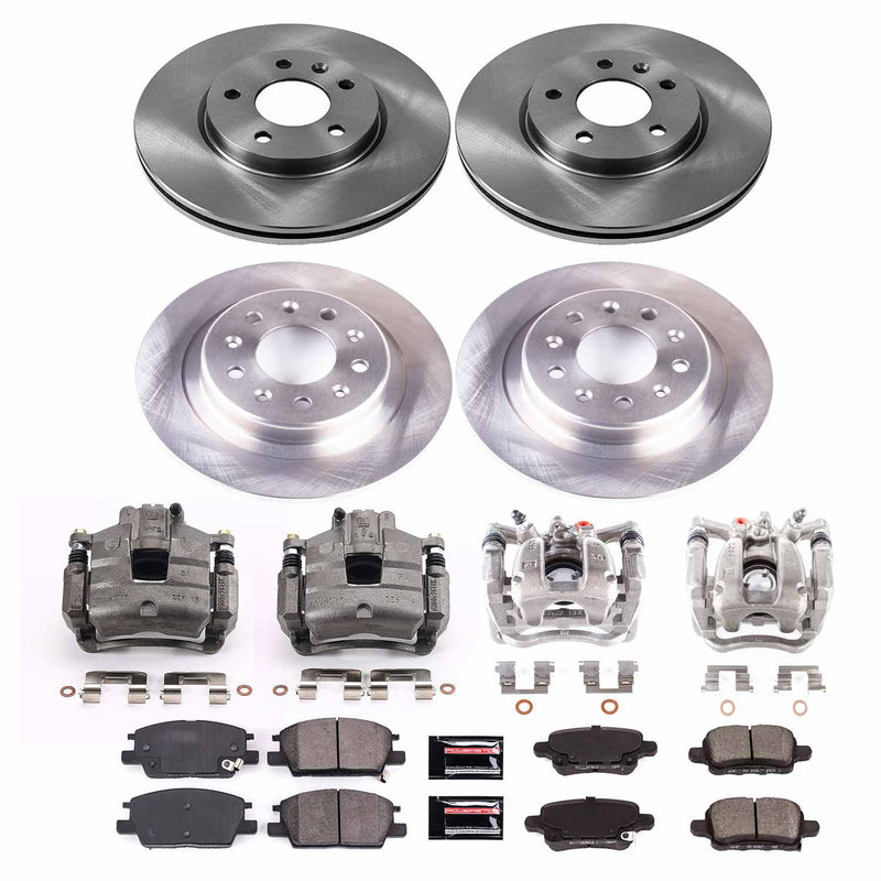 Power Stop KCOE7564 Front And Rear Autospecialty 1-Click OE Replacement Pad And Rotor Kit With Calipers for 2019 Buick Lacrosse product image
