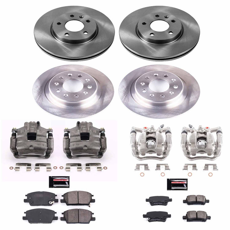 Power Stop KCOE7566 Autospecialty 1-Click OE Replacement Pad And Rotor Kit With Calipers for 2017-2018 Buick Lacrosse product image