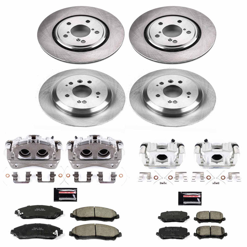 Power Stop KCOE7576 Autospecialty 1-Click OE Replacement Pad And Rotor Kit With Calipers for 2016-2021 Honda Pilot product image