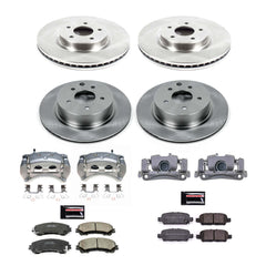 Power Stop KCOE7584 Front And Rear Autospecialty 1-Click OE Replacement Pad And Rotor Kit With Calipers for 2016-2017 Infiniti QX50 product image