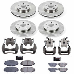 Power Stop KCOE7631 Autospecialty 1-Click Daily Driver Front And Rear Brake Kit for 2016 Scion Im product image