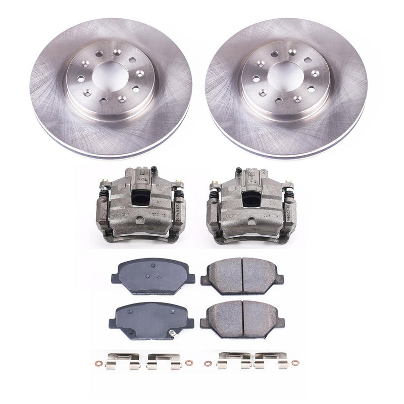 Power Stop KCOE7661B - Front Z17 Evolution Pad And Autospecialty 1-Click OE Replacement Rotor Kit With Calipers vehicle fitment brake part