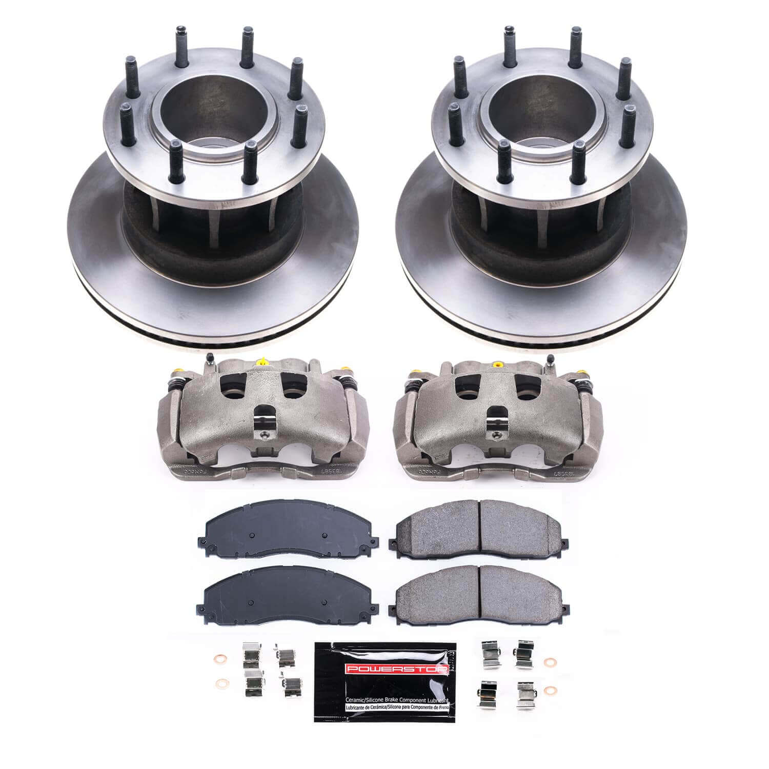Power Stop KCOE7669 - Front Z17 Evolution Pad And Autospecialty 1-Click OE Replacement Rotor Kit With Calipers vehicle fitment brake part