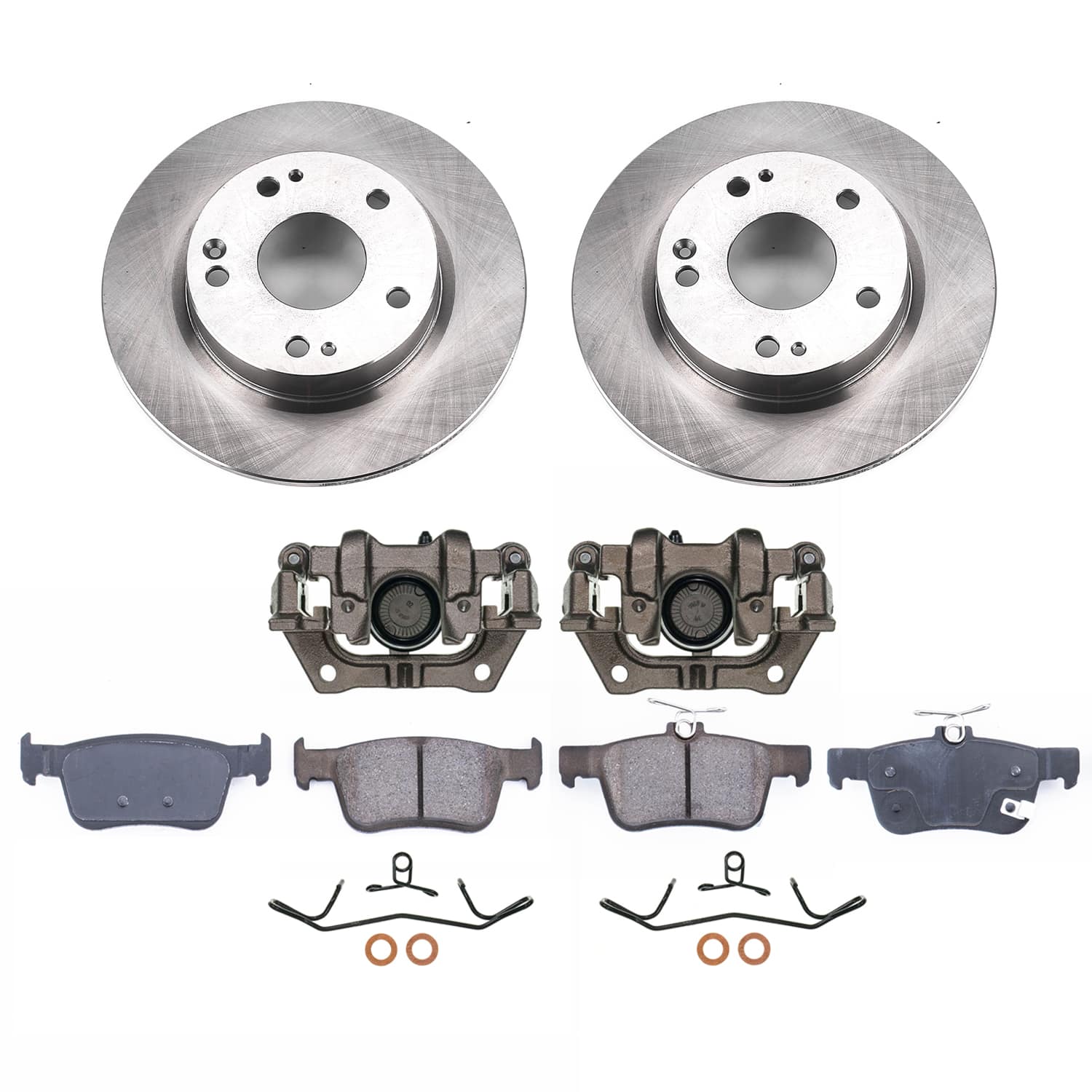 Power Stop KCOE7725 - Rear Z17 Evolution Pad And Autospecialty 1-Click OE Replacement Rotor Kit With Calipers vehicle fitment brake part