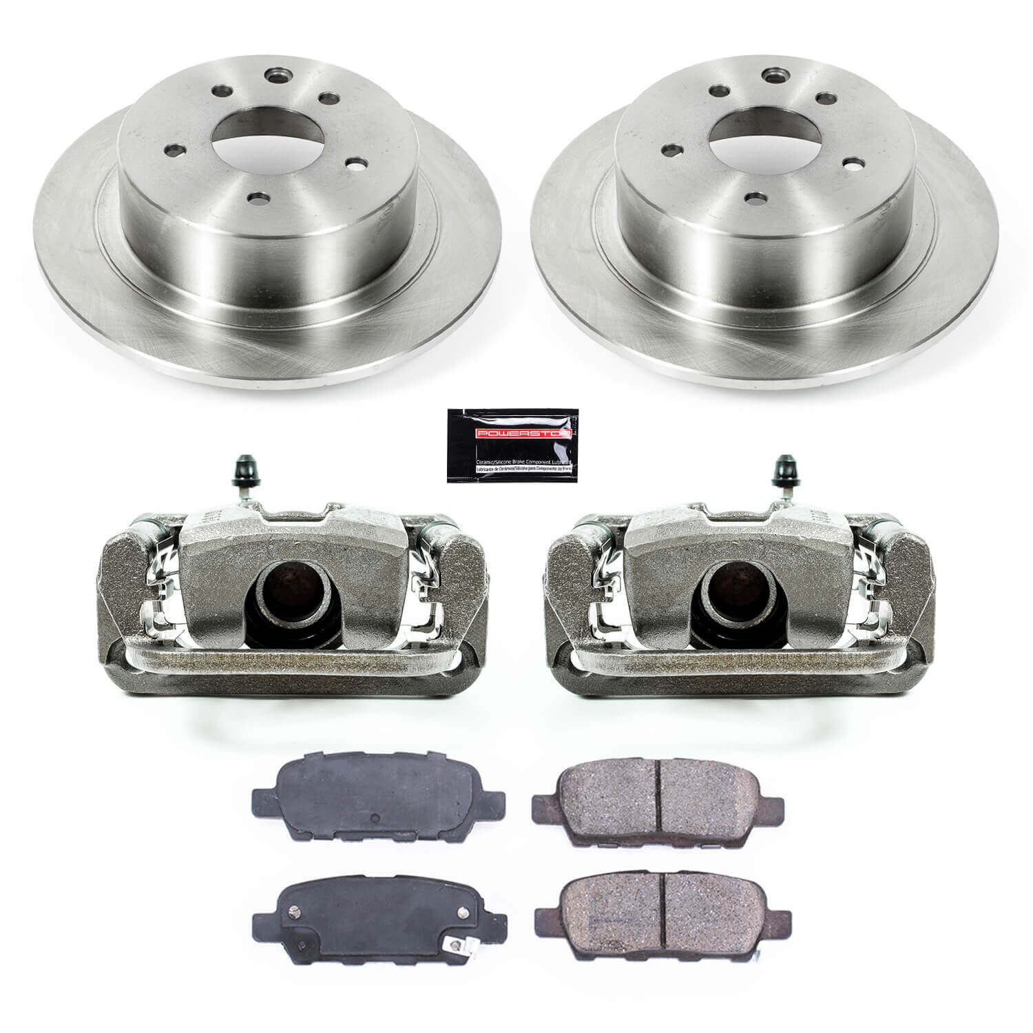 Power Stop KCOE7864 Autospecialty 1-Click OE Replacement Rear Brake Kit With Calipers for 2007-2009 Nissan Altima product image