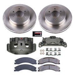 Power Stop KCOE7875 Front Autospecialty 1-Click OE Replacement Pad And Rotor Kit With Caliper for 2016-2024 Nissan Titan Xd product image