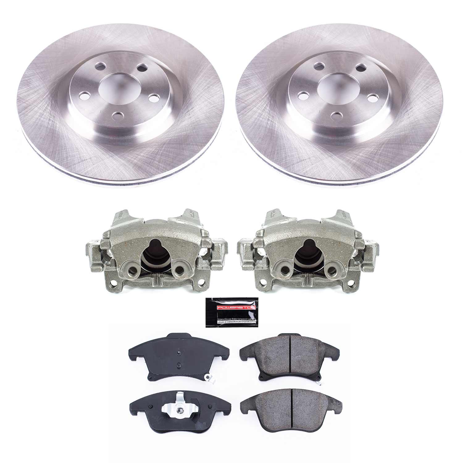 Power Stop KCOE788 Autospecialty 1-Click OE Replacement Front Brake Kit With Calipers for 2017-2020 Lincoln Mkz product image