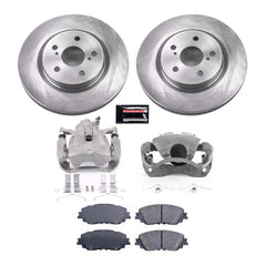 Power Stop KCOE7895 Front Autospecialty 1-Click OE Replacement Pad And Rotor Kit With Calipers for 2019 Lexus ES300H product image
