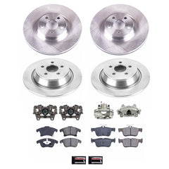 Power Stop KCOE7912A Front And Rear Autospecialty 1-Click OE Replacement Pad And Rotor Kit With Caliper for 2017-2020 Lincoln Mkz product image