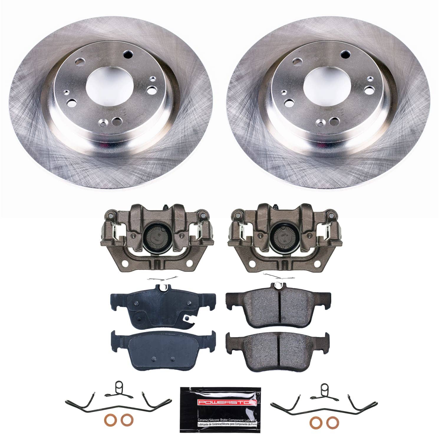 Power Stop KCOE7934 - Rear Z17 Evolution Pad And Autospecialty 1-Click OE Replacement Rotor Kit With Calipers vehicle fitment brake part