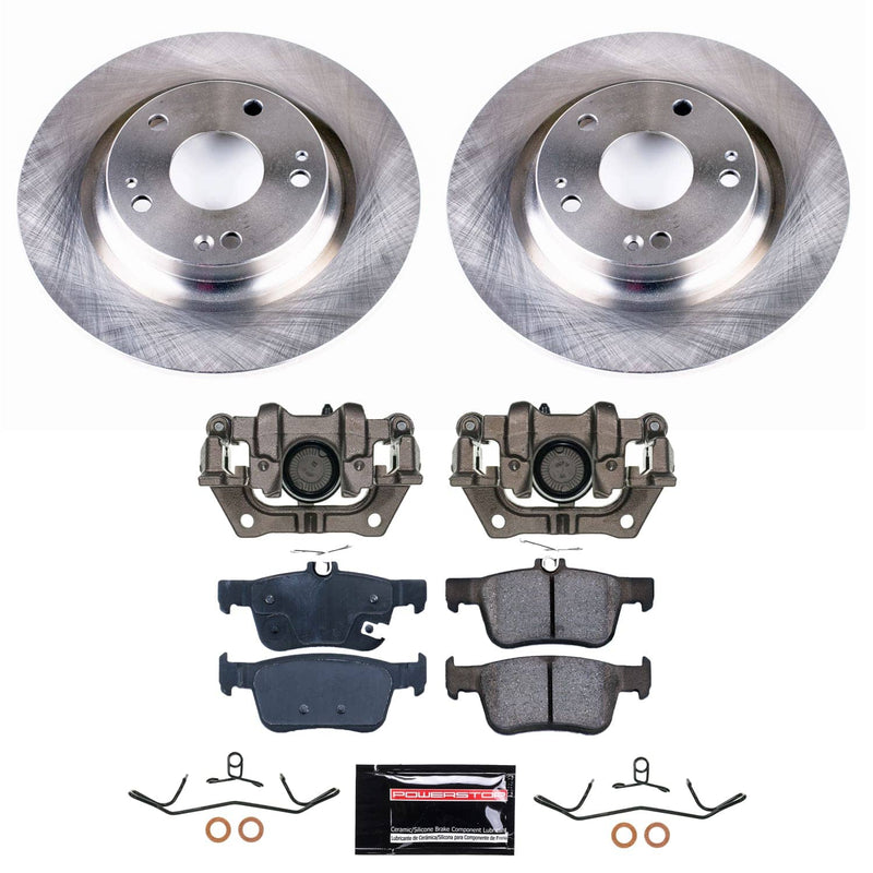 Power Stop KCOE7934 - Rear Z17 Evolution Pad And Autospecialty 1-Click OE Replacement Rotor Kit With Calipers vehicle fitment brake part