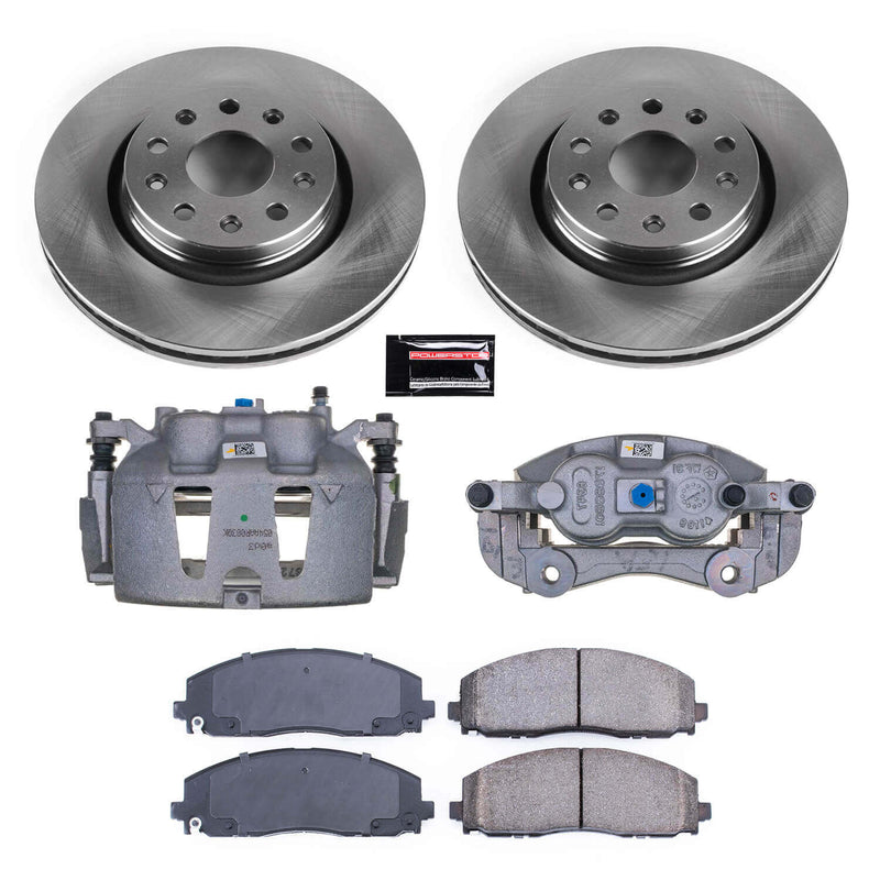 Power Stop KCOE7940A Front Autospecialty 1-Click OE Replacement Pad And Rotor Kit With Calipers for 2020-2023 Jeep Gladiator product image
