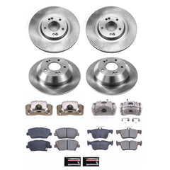 Power Stop KCOE8009 Front And Rear Autospecialty 1-Click OE Replacement Pad And Rotor Kit With Caliper for 2013-2016 Hyundai Santa Fe Sport product image