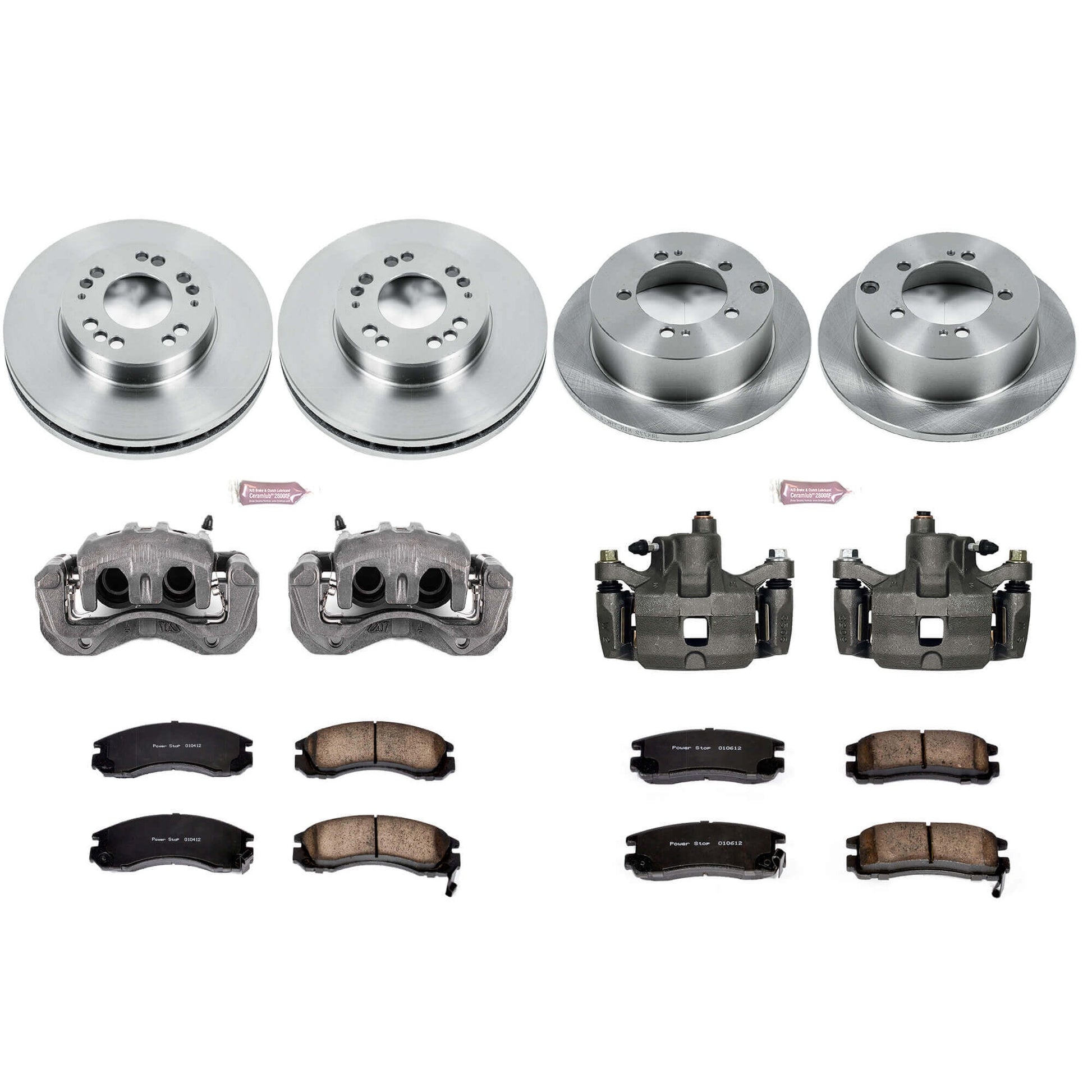 Power Stop KCOE802 Autospecialty 1-Click Daily Driver Front And Rear Brake Kit for 1995-1997 Eagle Talon All Wheel Drive product image