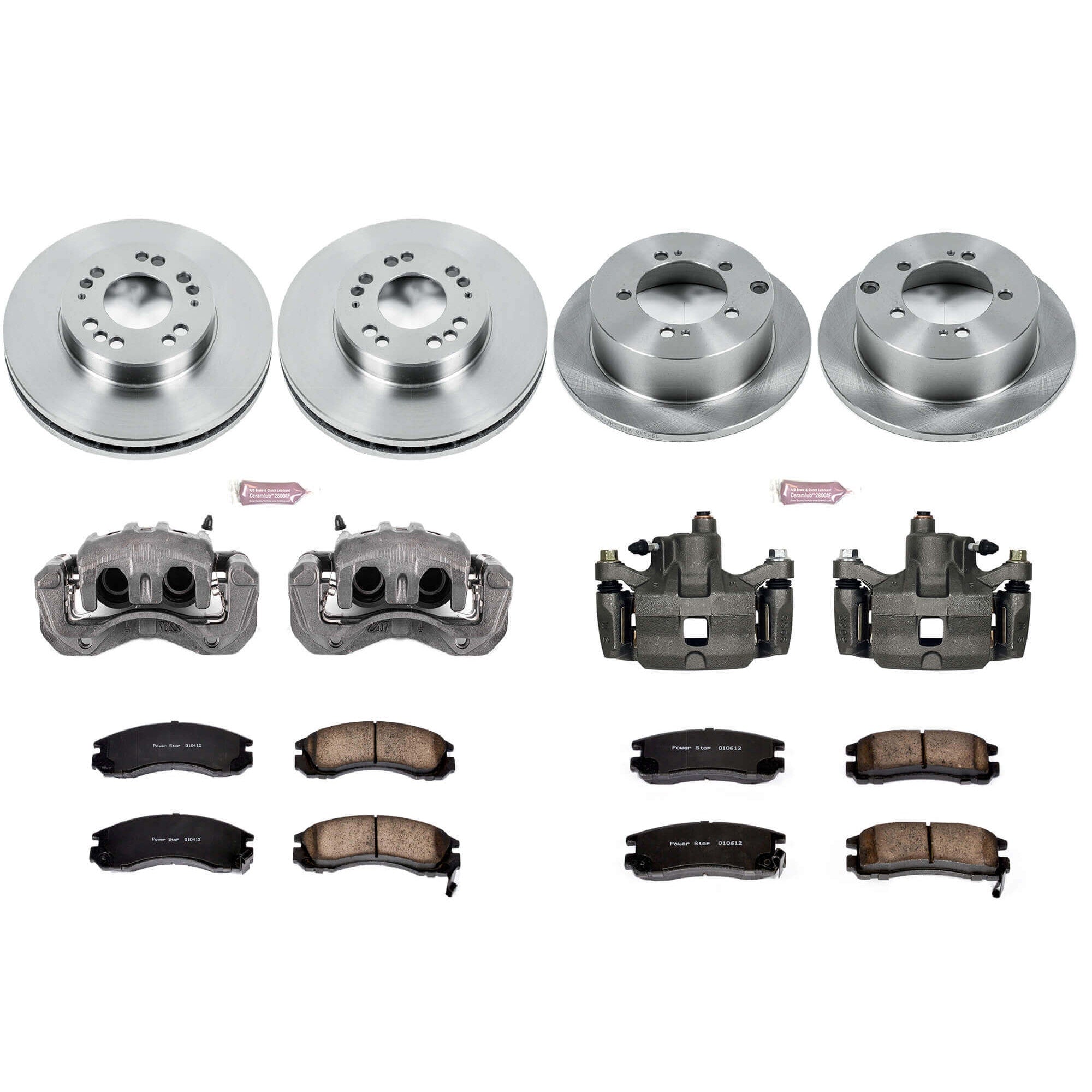 Power Stop KCOE802 Autospecialty 1-Click Daily Driver Front And Rear Brake Kit for 1995-1997 Eagle Talon All Wheel Drive product image