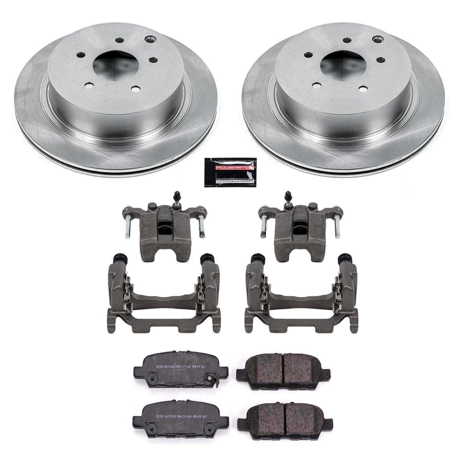 Power Stop KCOE8021 Autospecialty 1-Click OE Replacement Rear Brake Kit With Calipers for 2014-2016 Infiniti Q50 Base, Hybrid Premium, Premium product image