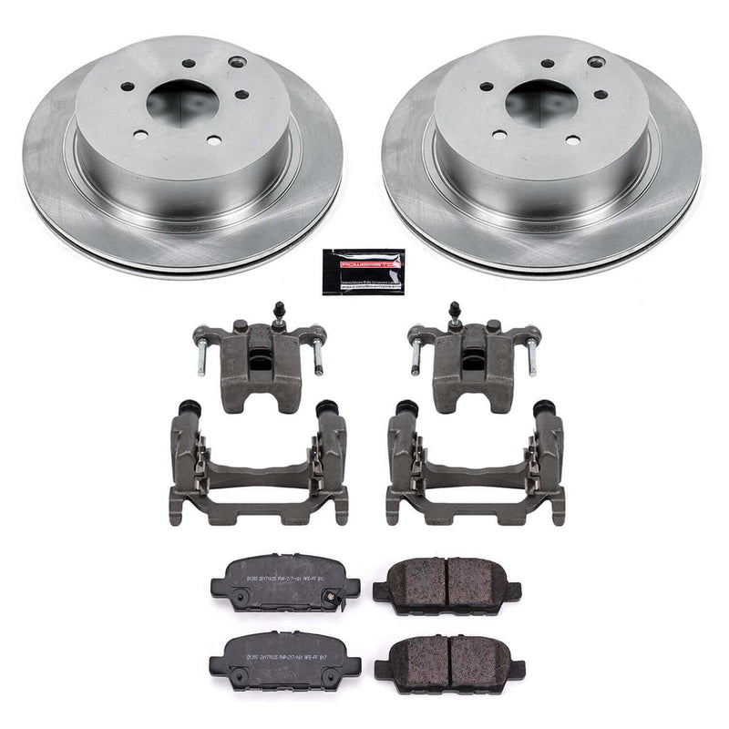 Power Stop KCOE8021 Autospecialty 1-Click OE Replacement Rear Brake Kit With Calipers for 2014-2016 Infiniti Q50 Base, Hybrid Premium, Premium product image