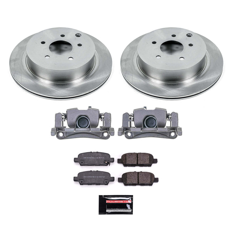 Power Stop KCOE8021A Rear Autospecialty 1-Click OE Replacement Pad And Rotor Kit With Calipers for 2010-2012 Infiniti FX35 product image