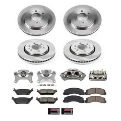 Power Stop KCOE8026 Front And Rear Autospecialty 1-Click OE Replacement Pad And Rotor Kit With Caliper for 2018 Ford F-150 King Ranch, Lariat, Limited, Platinum, XL, XLT product image