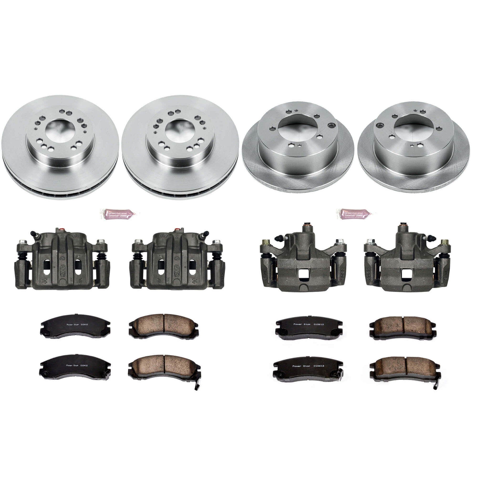 Power Stop KCOE802A Autospecialty 1-Click Daily Driver Front And Rear Brake Kit for 2000 Mitsubishi Eclipse product image