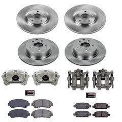 Power Stop KCOE8059 Autospecialty 1-Click OE Replacement Front And Rear Brake Kit With Calipers for 2016-2020 Nissan Maxima product image