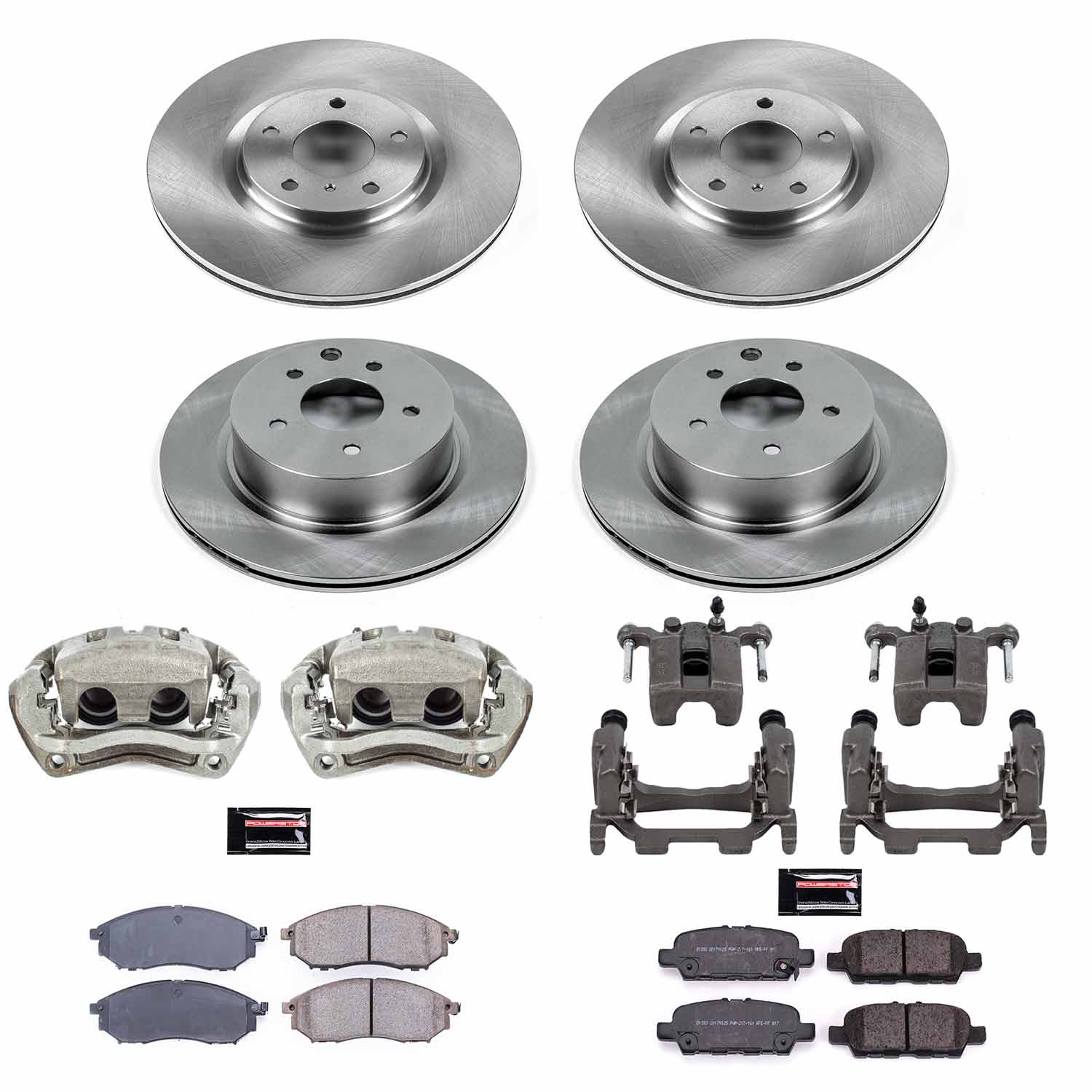 Power Stop KCOE8060 Autospecialty 1-Click OE Replacement Pad And Rotor Kit With Calipers for 2015 Infiniti Q40 product image